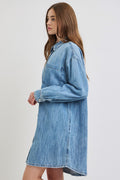Risen Denim Oversized Button Up Shirt