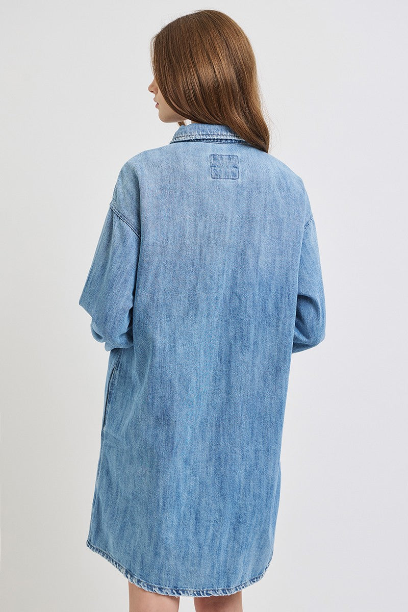 Risen Denim Oversized Button Up Shirt
