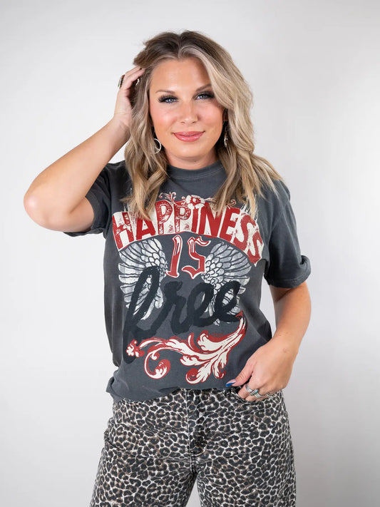 Happiness Is Free Graphic Tee