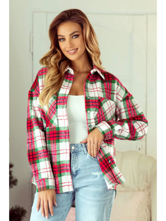 Christmas Plaid Casual Flannel