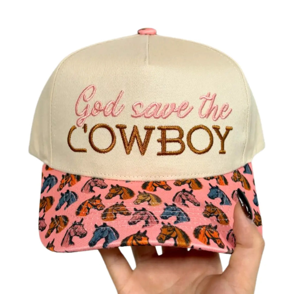 God Save The Cowboy Canvas Cap