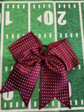 Maroon Rhinestone Bow