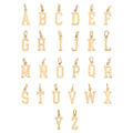 18K Gold Pvd Small Sport Letter Charm
