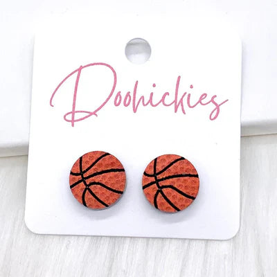 Doohickies Basketball Stud Earrings