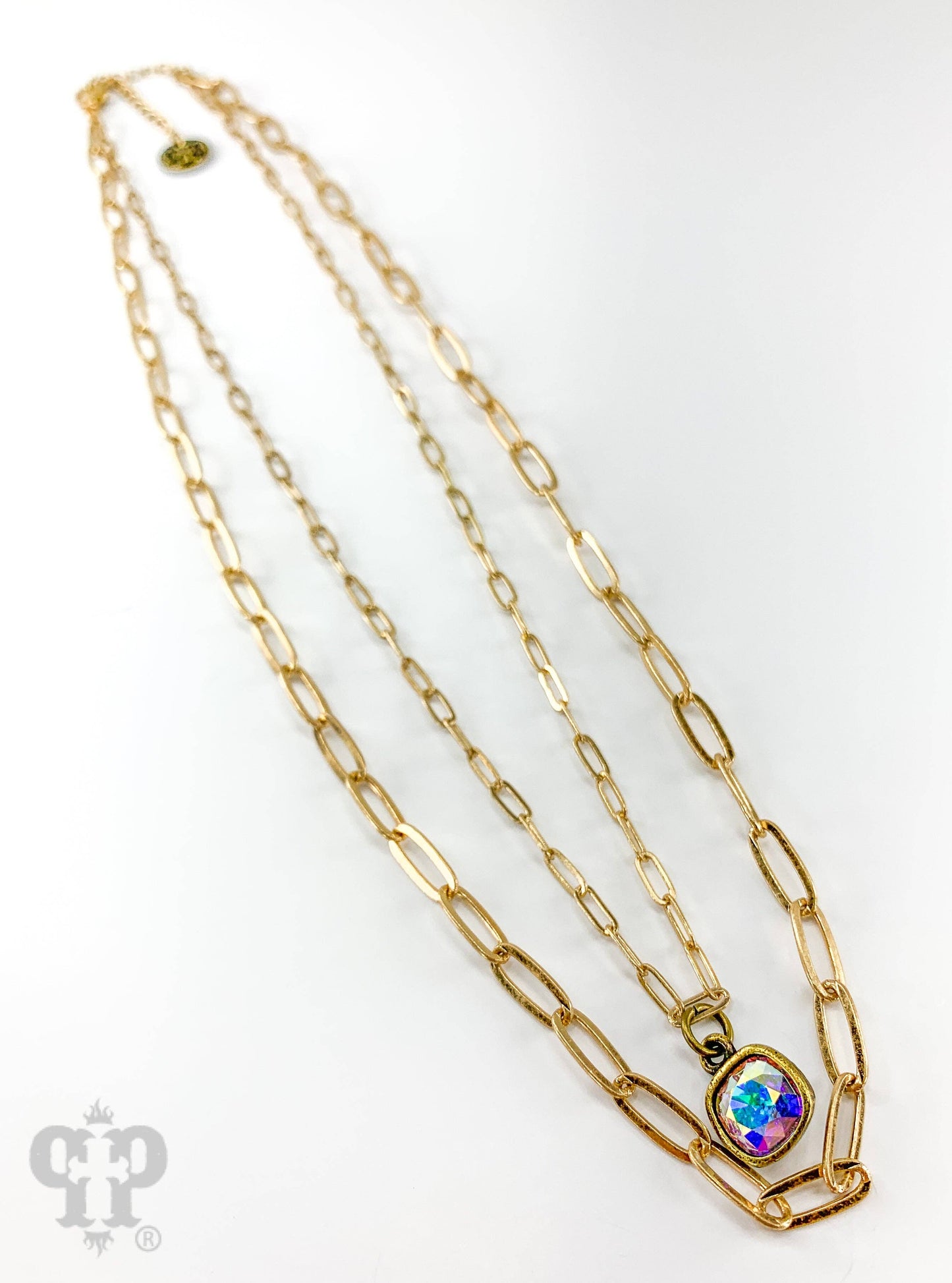 Double chain necklace 1N426