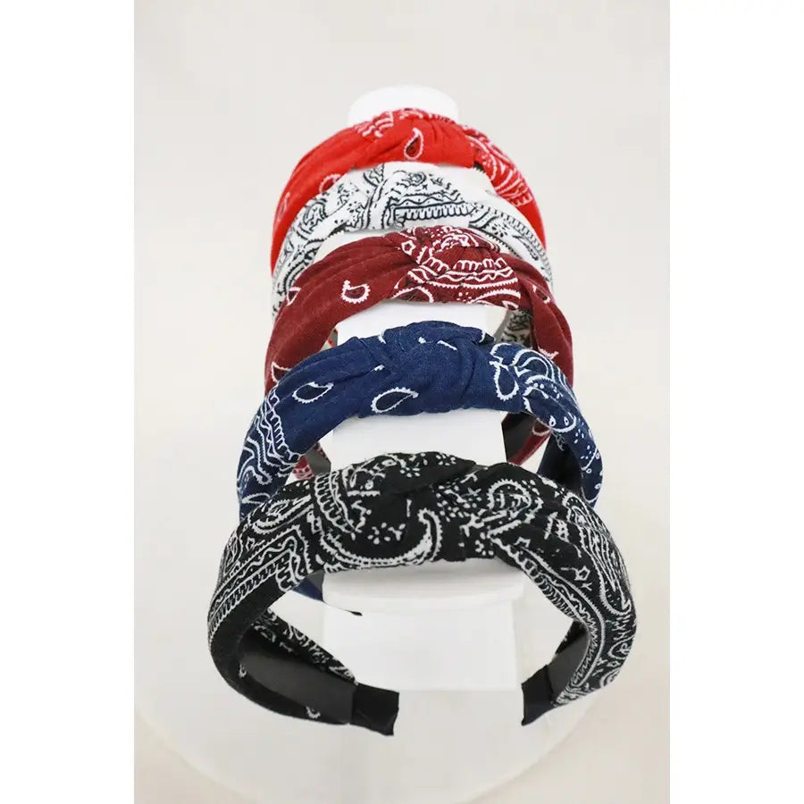 Bandana Printed Knot Headband