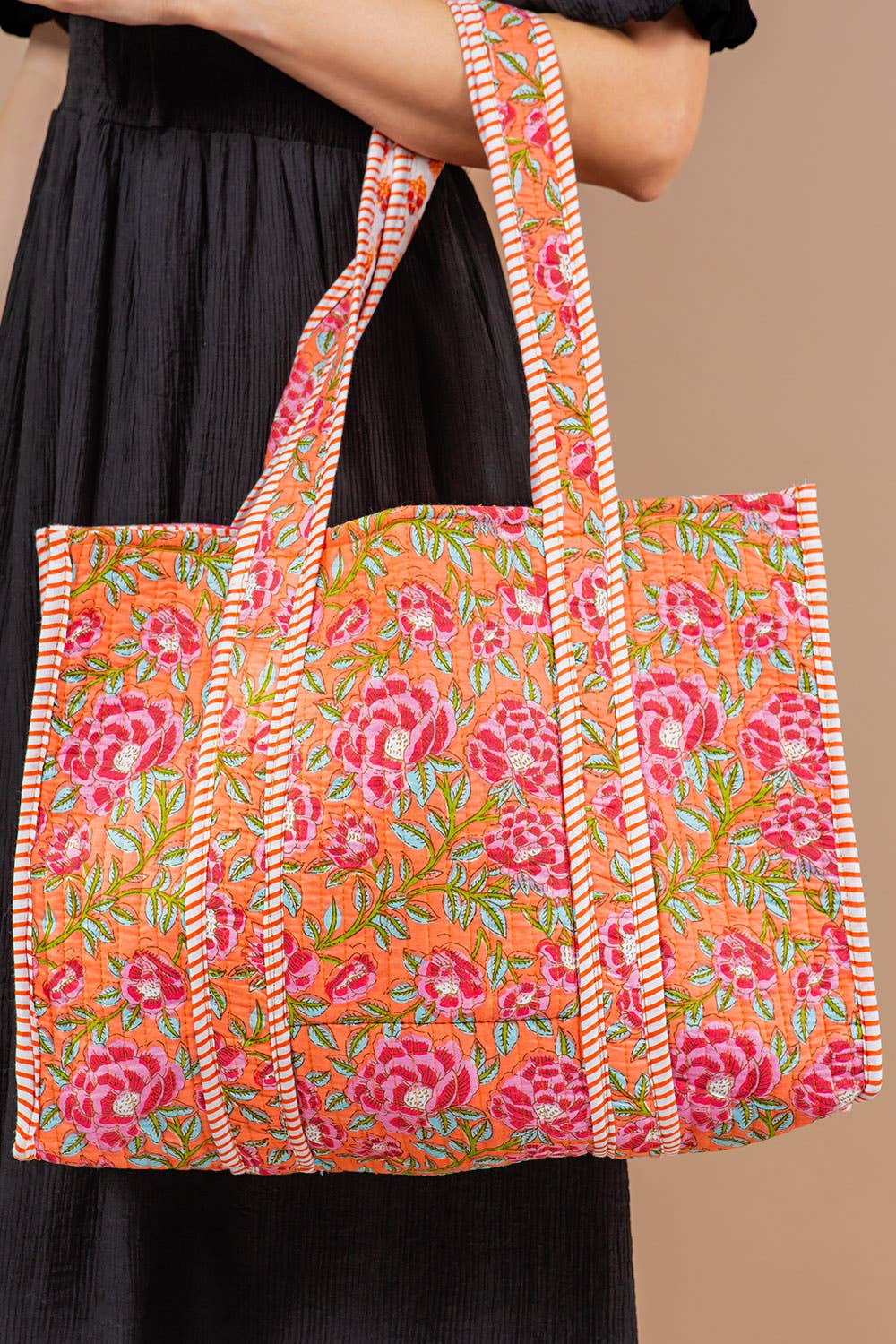 Quilted Tote Bag PINK