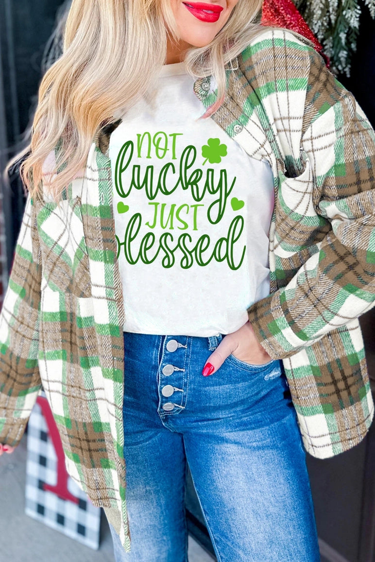 Green Plaid Cozy Shacket