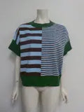 Drop Shoulder Striped Sweater