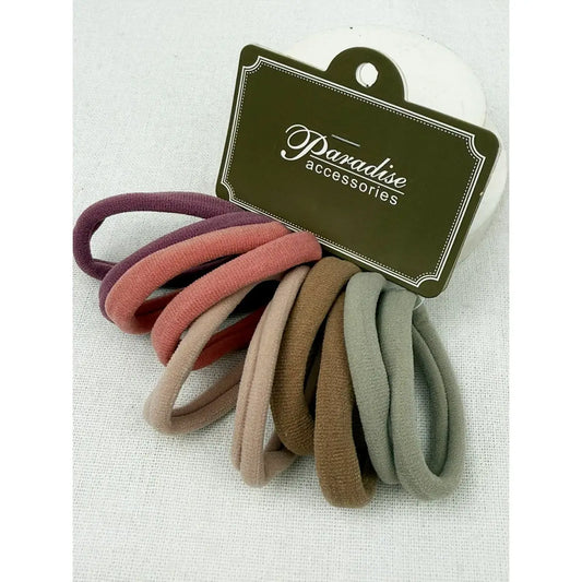 Dusty Color Shades Elastic Hair Tie Set