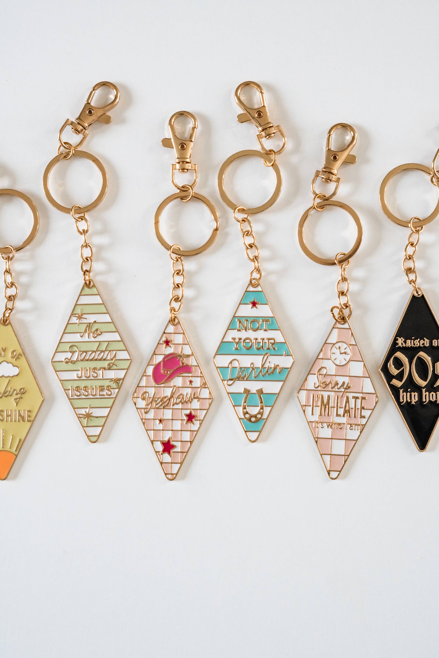 Bag Charm, Motel Keychain, Enamel Keychain, Retro keychain