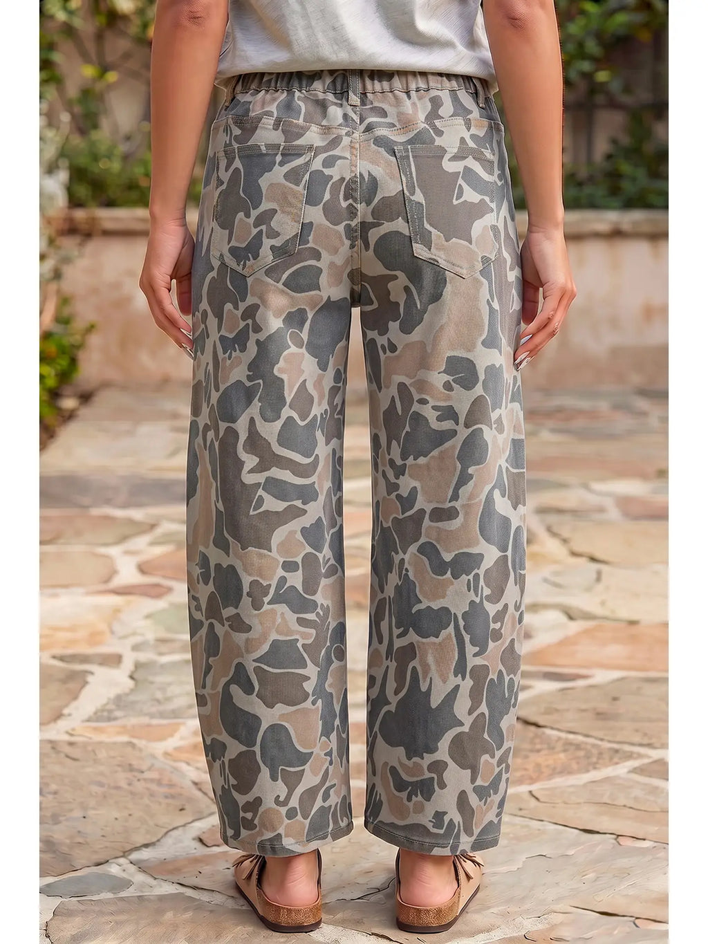Hot Camouflage Ankle Length Shift Jeans