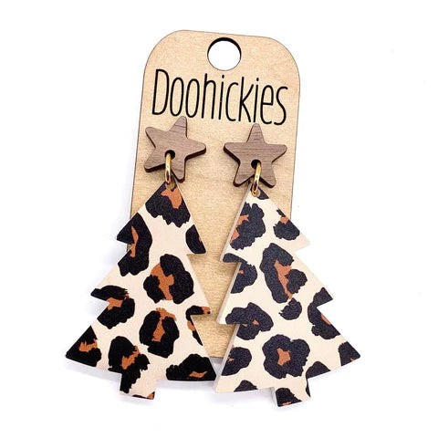 Doohickies Dangle Christmas Tree Earrings
