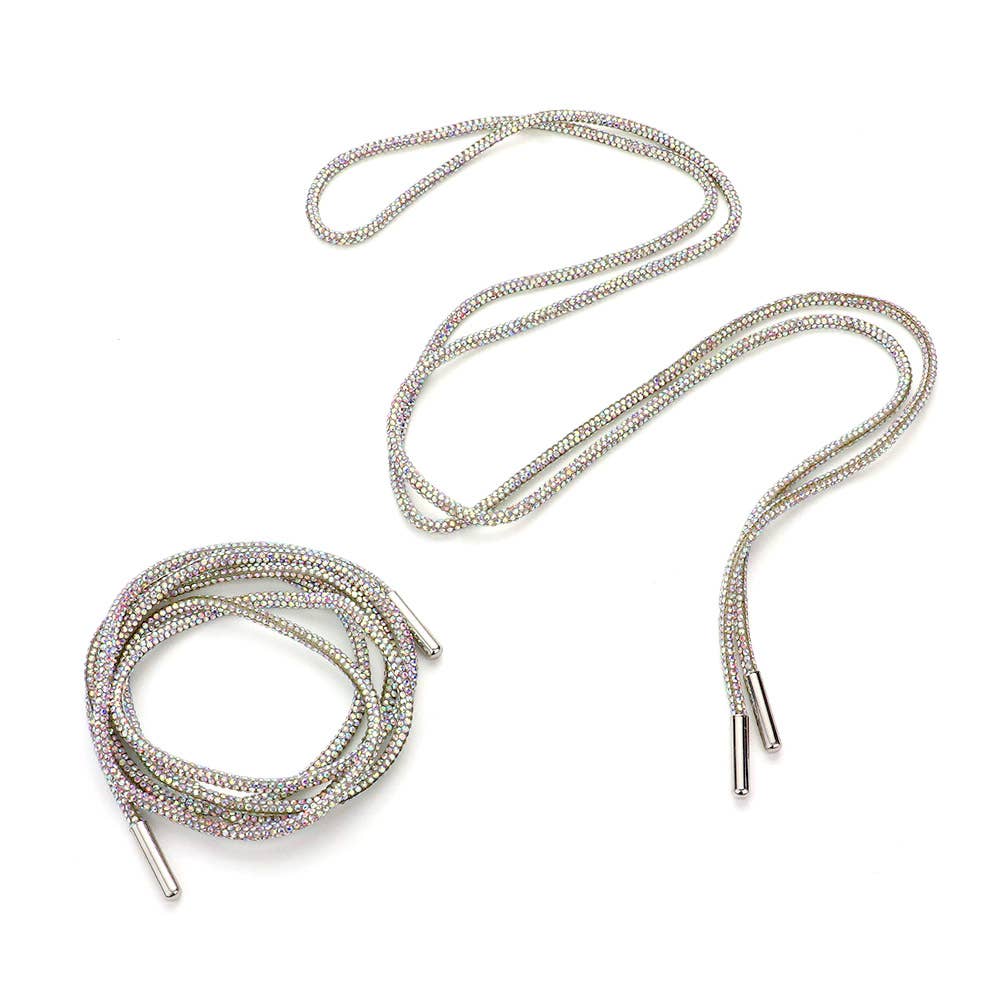 1 Pair - Bling Shoelaces Drawstring Ropes