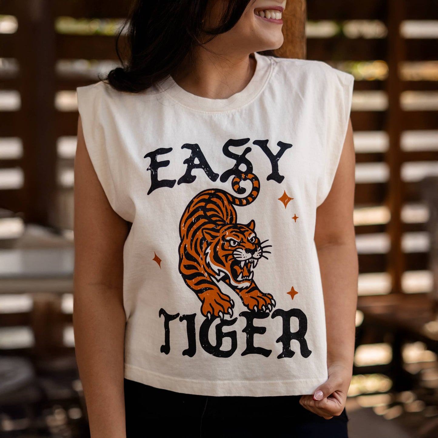 Easy Tiger Retro Graphic Tee Vintage Inspired Shirt, Retro