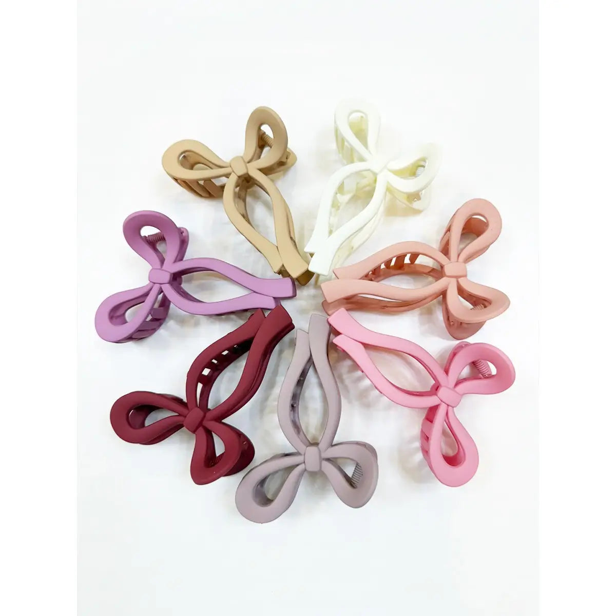 Matte Tone Bow Knot Hair Clip