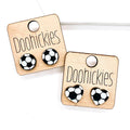 Doohickies Circle Soccer Stud Earring