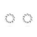 18K 15mm Stainless Steel Circle Ball Stud Earrings