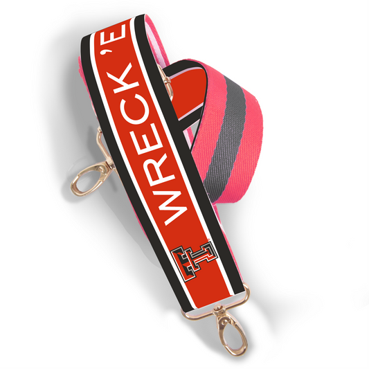 Patterned Shoulder Strap 1.5" - Texas Tech