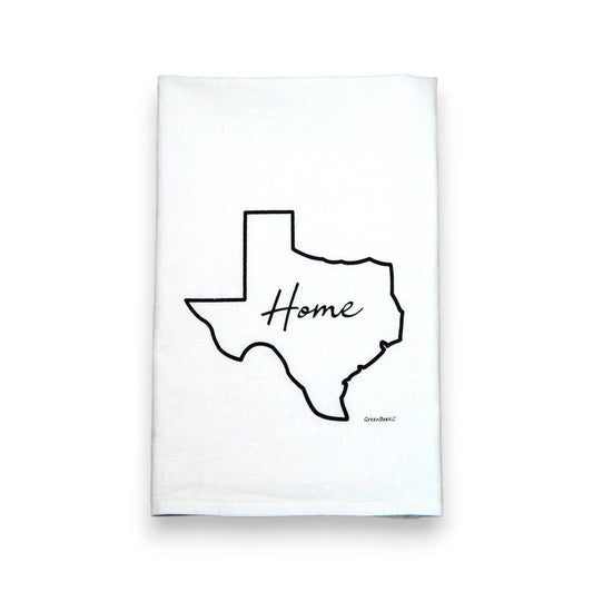 Texas State Dish Towel | Tea Towels | Flour Sack Dish Towel