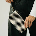 Checkered Clutch Wristlet