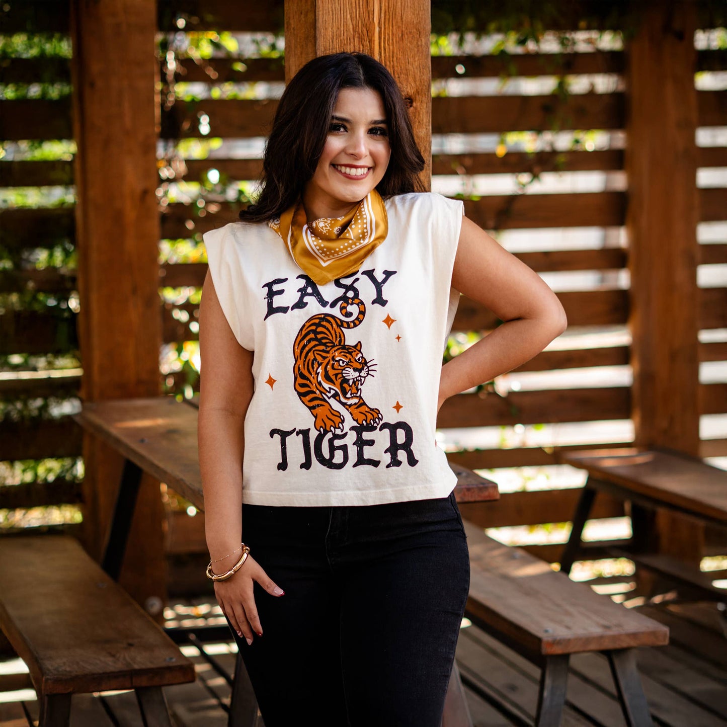 Easy Tiger Retro Graphic Tee Vintage Inspired Shirt, Retro