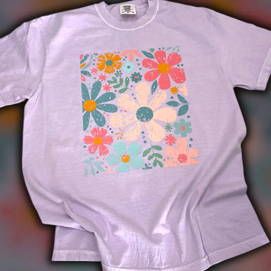 Spring Florals Orchid Tee
