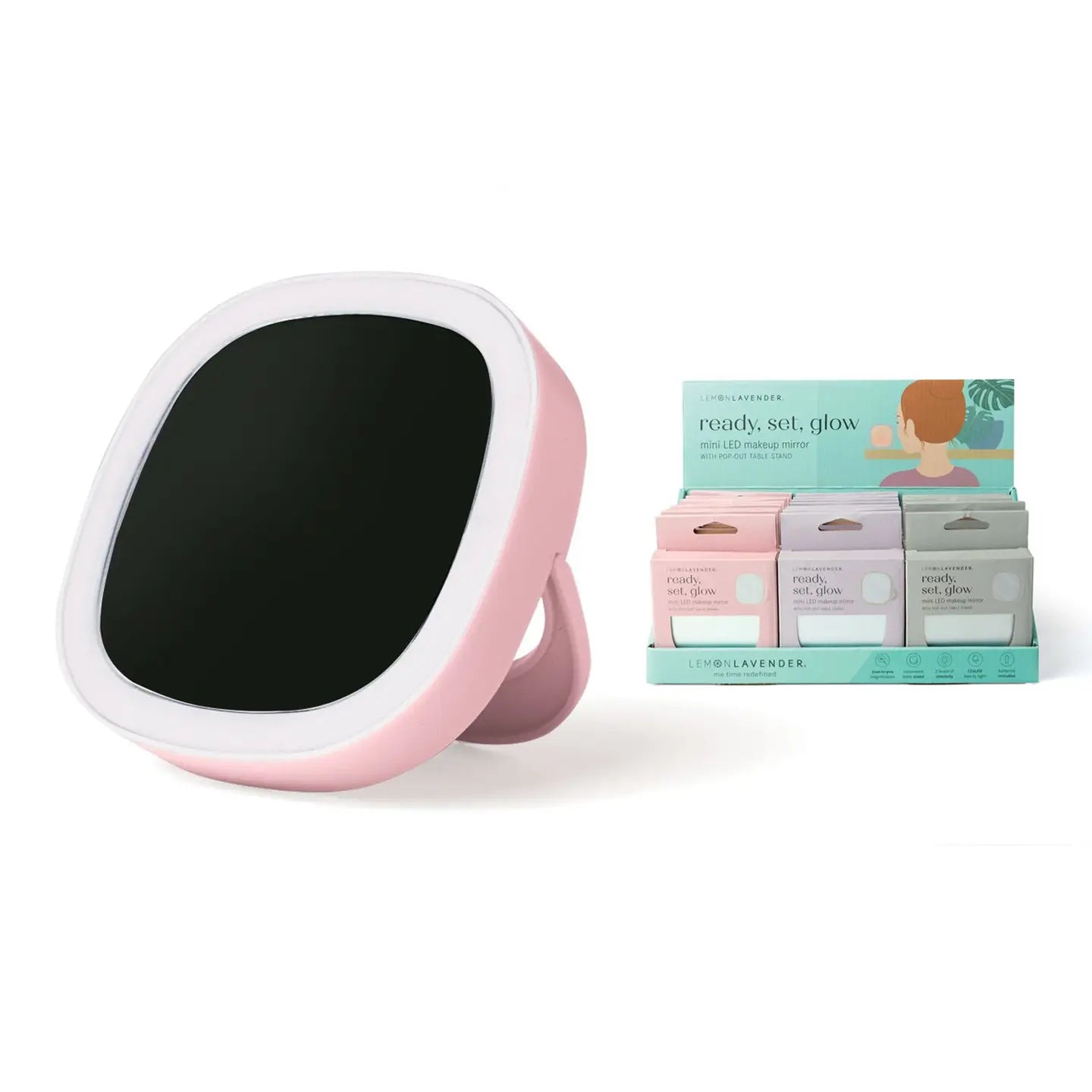 Ready, Set, Glow Mini LED Makeup Mirror