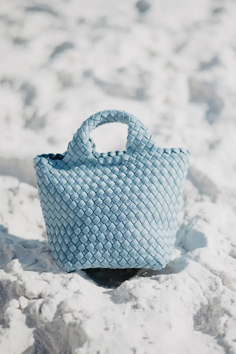 Light Blue Bucket Tote Bag