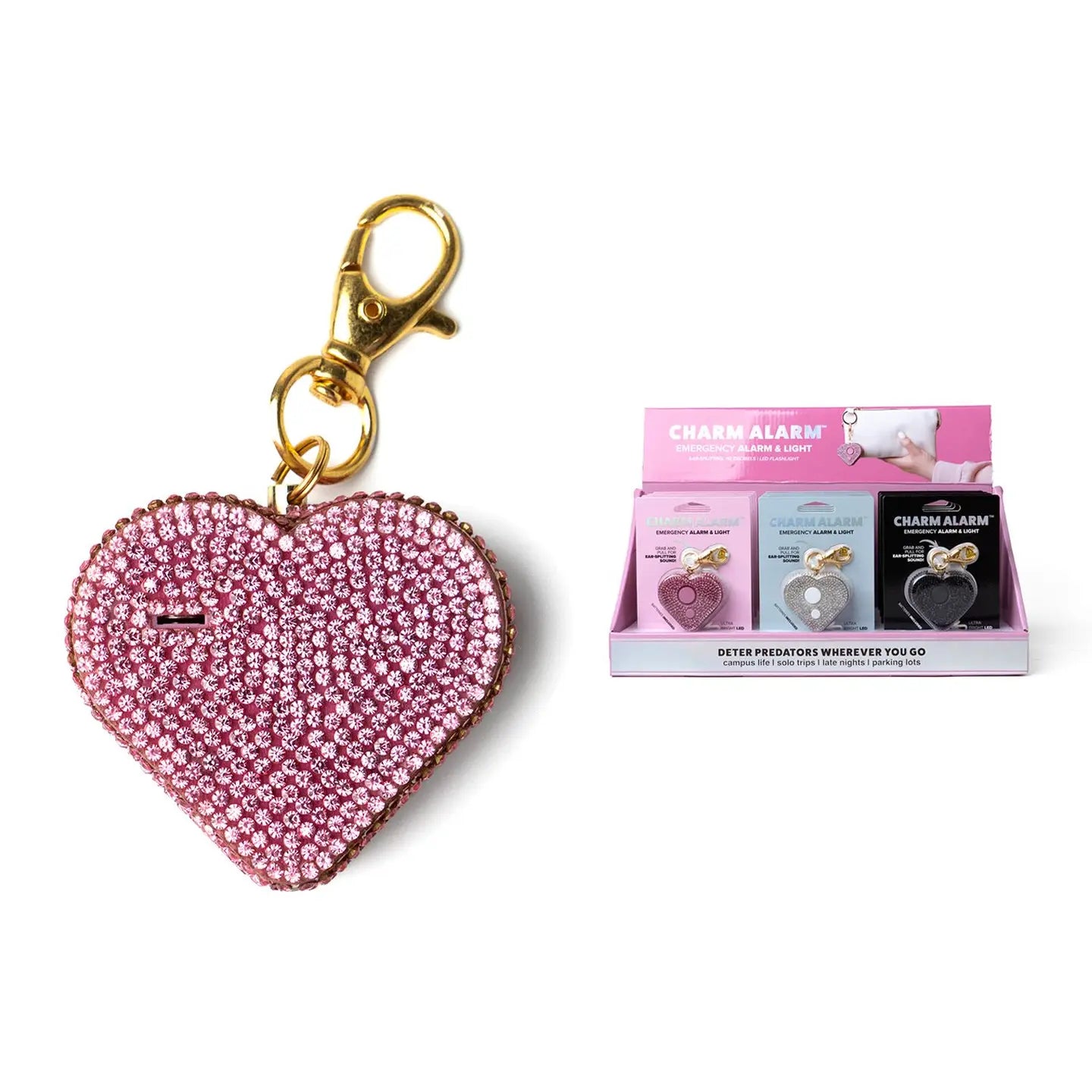 Charm Alarm Emergency Alarm & Light Heartbreaker