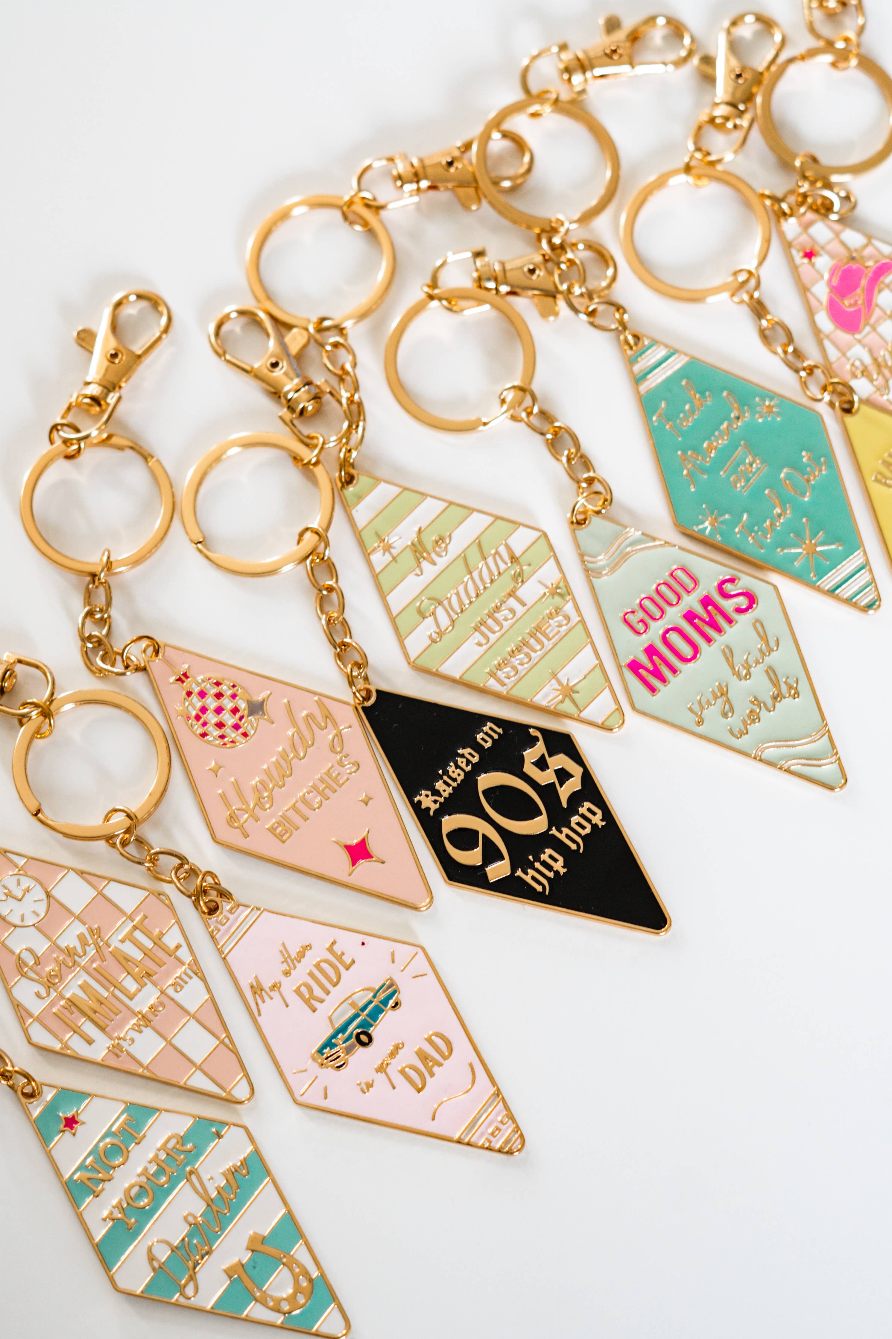 Bag Charm, Motel Keychain, Enamel Keychain, Retro keychain