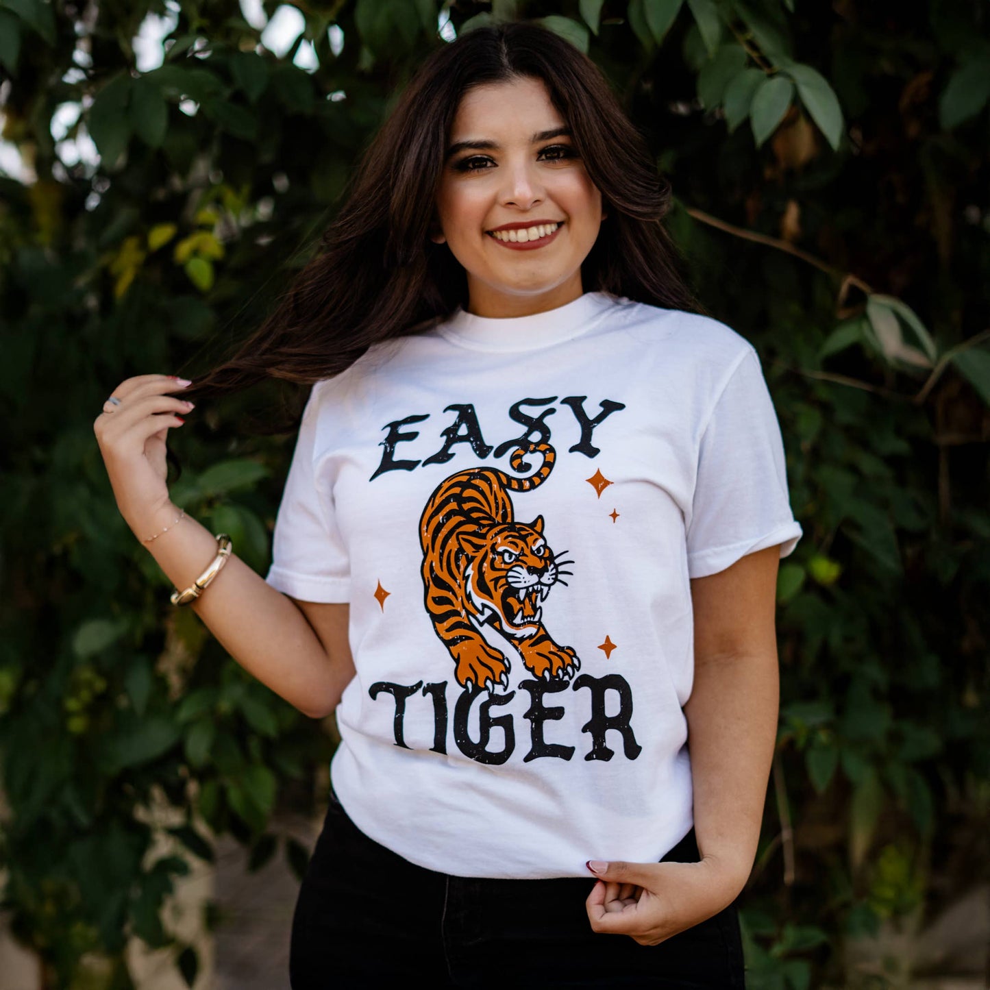 Easy Tiger Retro Graphic Tee Vintage Inspired Shirt, Retro