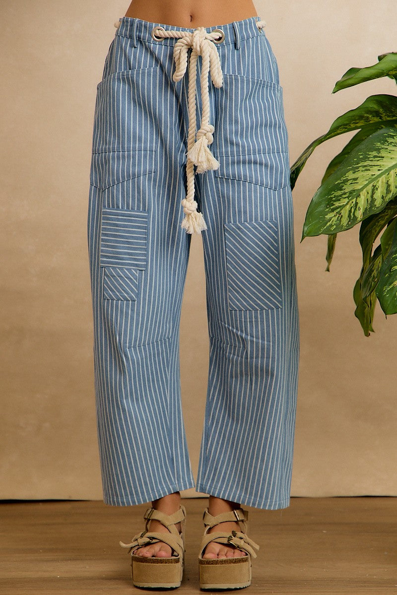 Washed Stripe Denim