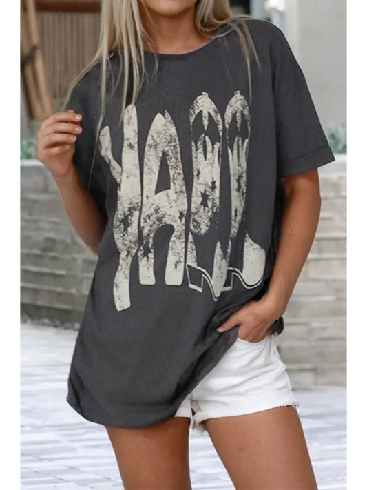 Vintage YALL Cowboy Boots Graphic Tee