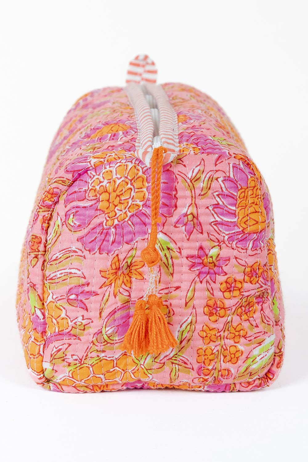 Quilted Cotton Toiletry Bag Set