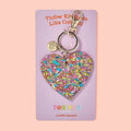 Colorful Acrylic Heart Keychain