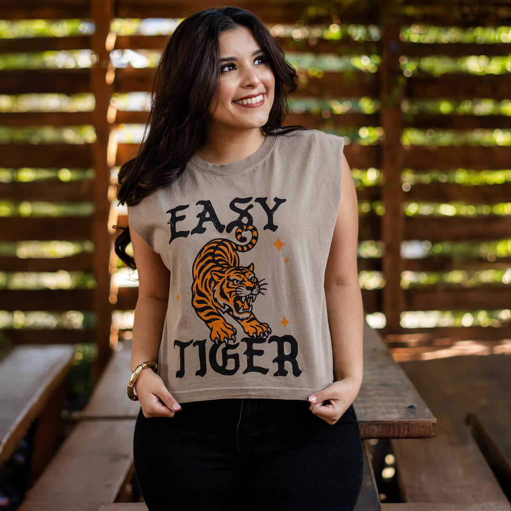 Easy Tiger Retro Graphic Tee Vintage Inspired Shirt, Retro