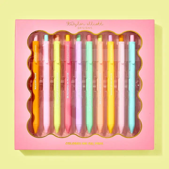 Motivational Faith Colorful Gel Pens