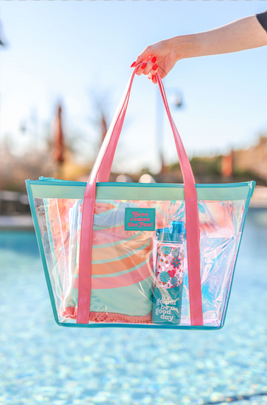 So Much To Smile About Pink Iridescent Bag