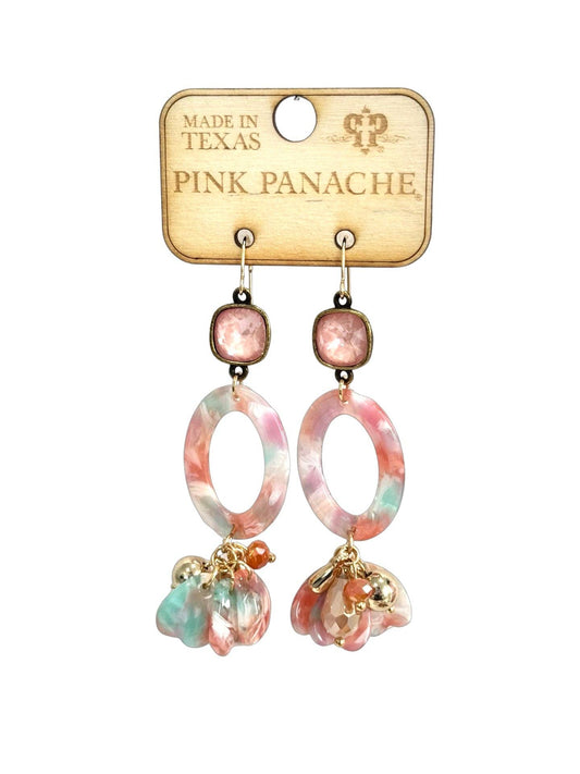 Pink Panache Pink multi-color earring 1CNC D254