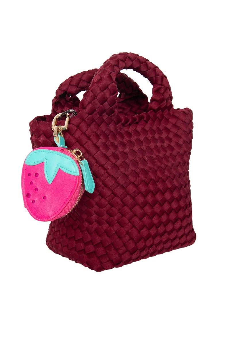 Strawberry Coin Purse Keychain
