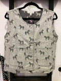 Horse Patterned Vest
