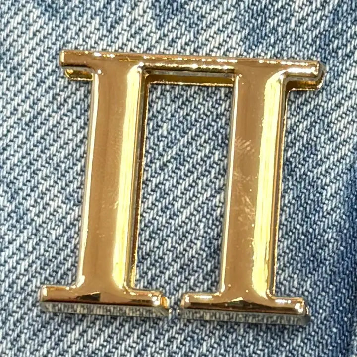 Gold Charm Letters For Stretchy Band Bracelets