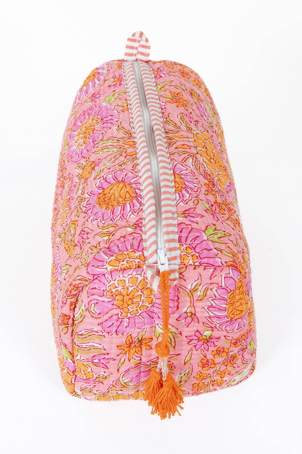 Quilted Cotton Toiletry Bag Set