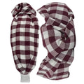 Oversized Maroon Gingham Headband
