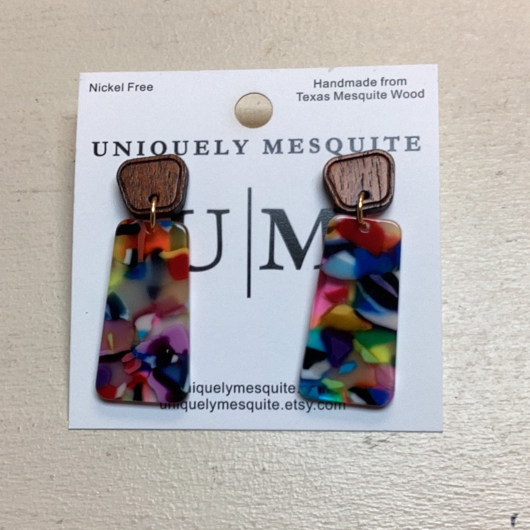 UM Confetti Acrylic Earrings