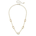 Sierra Dainty Shiny Gold Charm Collector Necklace