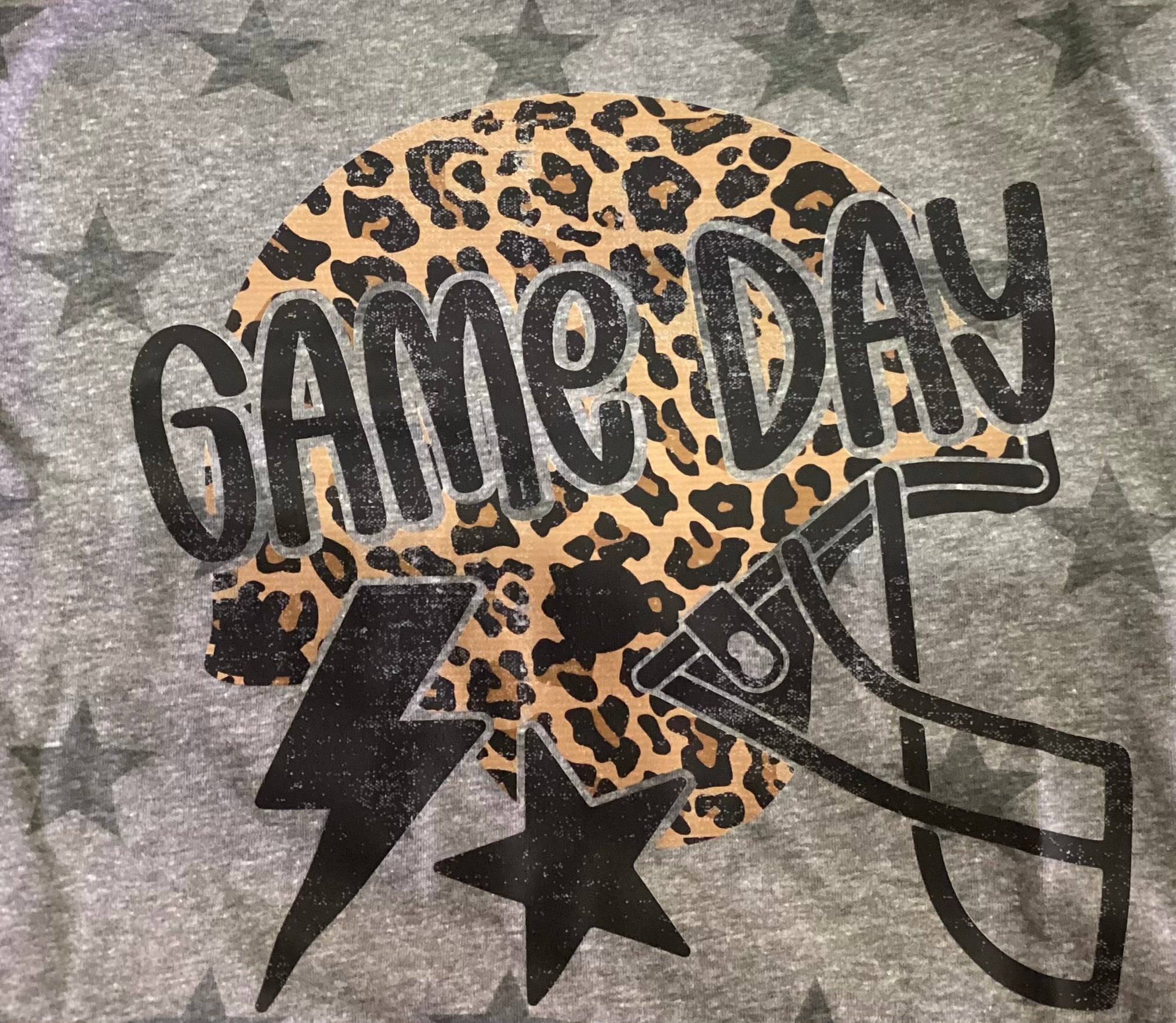 Leopard Helmet Game Day Tee
