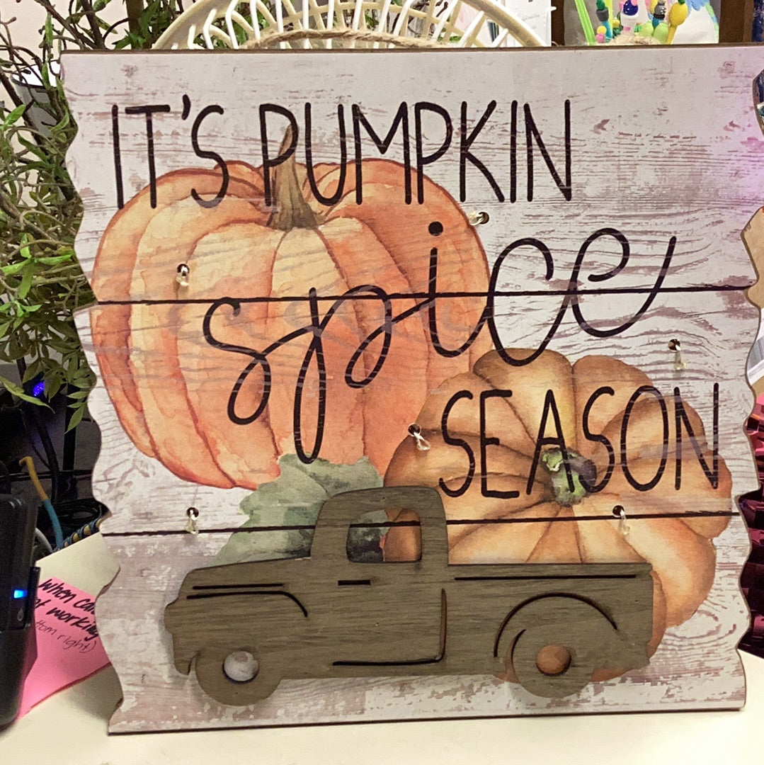 Pumpkin spice season truck