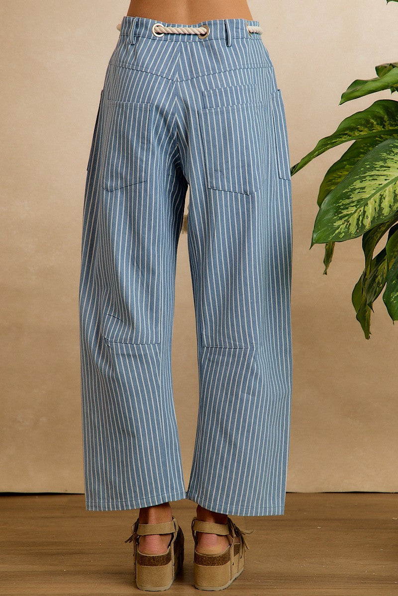 Washed Stripe Denim